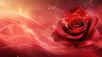 high-resolution red rose with dramatic lighting and soft background