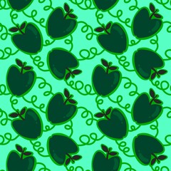 Summer fruit seamless apples pattern for wrapping paper and fabrics and linens and kids clothes print