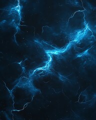 Fototapeta premium Abstract Image of Blue Energy Patterns on Dark Background