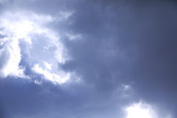 グレイの雲の背景素材