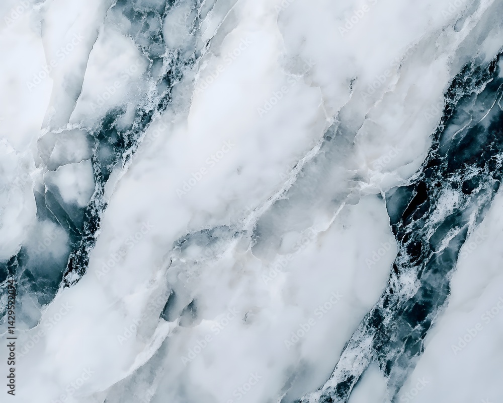 Poster high-quality close-up of elegant marble texture, showcasing its unique swirls and patterns. perfect 