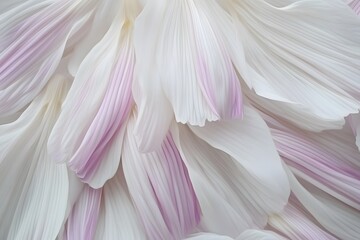 Delicate White Flower Petals Close Up Macro Photography
