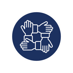 Team Work icon vector stock illustration