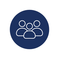 Team icon vector stock illustration