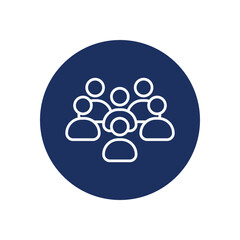 Team icon vector stock illustration