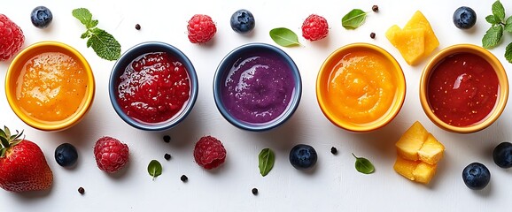 Colorful Baby Food