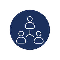 Team Work icon vector stock illustration