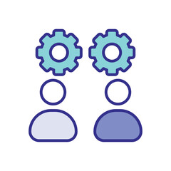 Team icon vector stock illustration