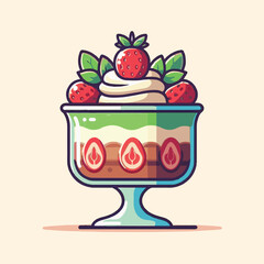food, dessert, sweet, trifle, biscuit, cake, cream, delicious, glass, homemade, whipped, gourmet, mousse, recipe, layered, pudding, portion, white, summer, berry, tasty, parfait, fresh, fruit, backgro