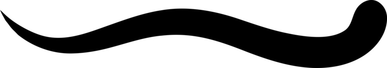 Bold Arc Decorative Swirl Element