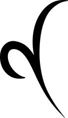 Ornamental Flourish Swirl Element