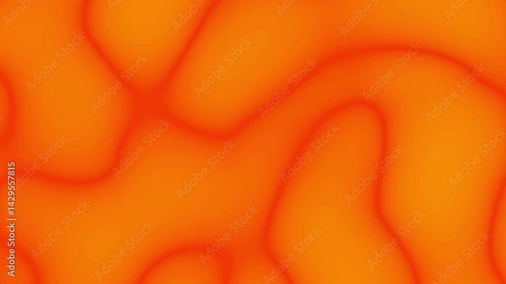 Poster Loop abstract blurred orange gradient liquid background