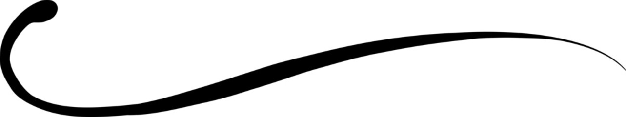 Dynamic Hand Drawn Spiral Accent