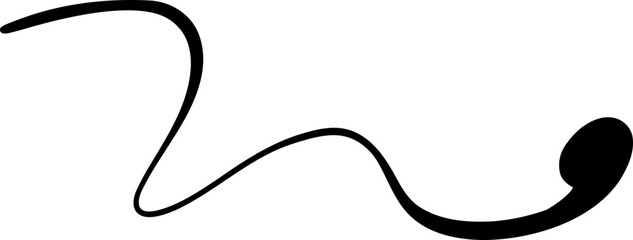 Decorative Hand Drawn Circular Swirl