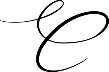 Bold Hand Drawn Spiral Flourish