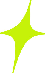 Four-point abstract elongated star