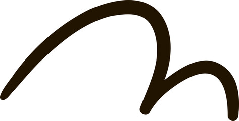 Smooth and bold decorative swirl line with dynamic curves