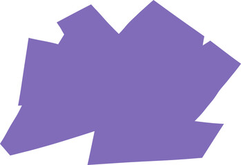 Symmetrical flower inspired hand drawn abstract shape for decorative applications