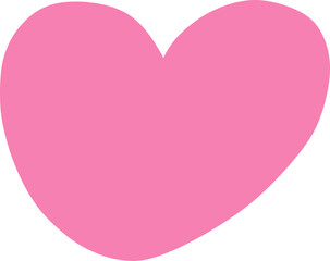 Abstract Heart Shape Design Element