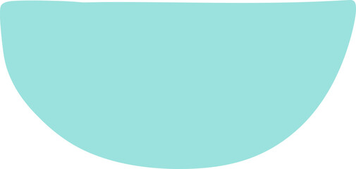 Minimalist Abstract Half-Circle Element