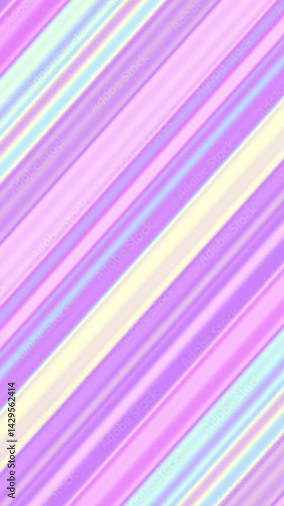 Leinwandbilder looping video colorful vertical lines rotate. abstract 3d render 4k