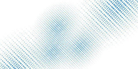 Vector abstract blue background frame of geometric shapes. Circular ornament. Pattern of dots, particles, molecules, fragments. Poster for technology, medicine, presentations, business.