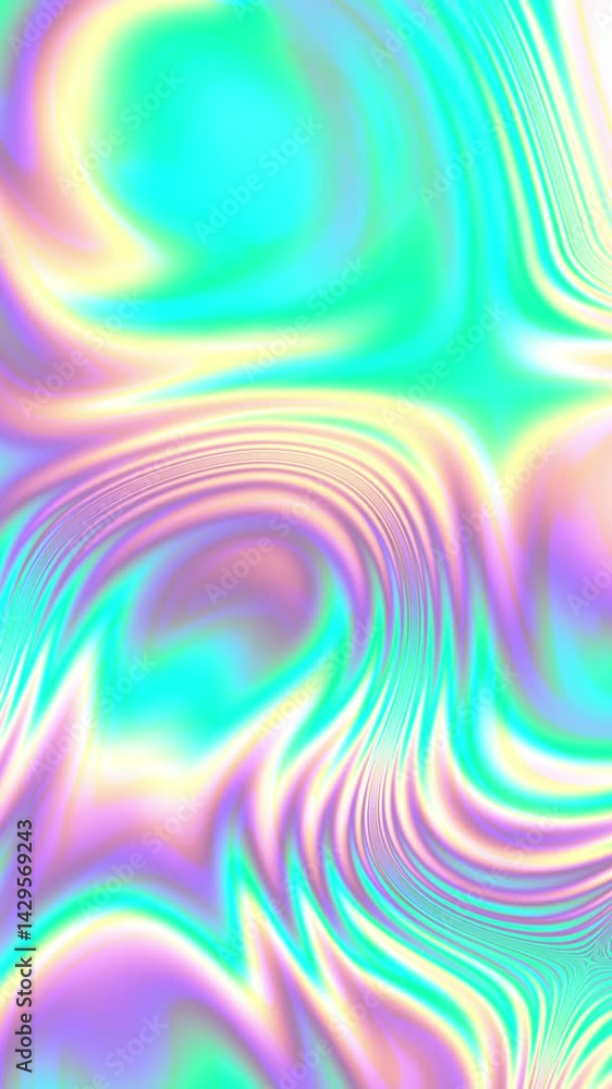 Poster abstract liquid patterns, fluid shapes , retro psychedelic style, seamless loop, wallpaper, vertical
