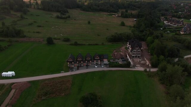 Aerial View of Zakopane &ndash; Scenic Mountain Town in Southern Poland
