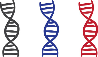 dna strand on white