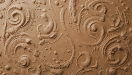 Abstract Brown Swirl Texture Background Pattern