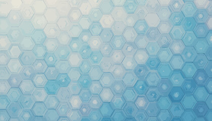 Abstract Blue Hexagon Pattern Background Texture