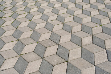 Straßenpflaster in Skopje, Nord-Mazedonien