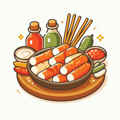 tteokbokki, meal, food, cuisine, spicy, delicious, lunch, dish, hot, sauce, traditional, snack, rice cake, korean food, korean, rice, asian, cooking, tasty, korea, dinner, cake, egg, healthy, gourmet,