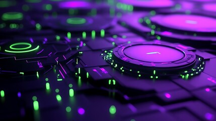 Obraz premium Circuit tech pattern Abstract background