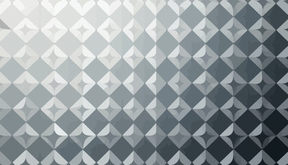 Grayscale Geometric Diamond Pattern Background