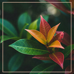 Latar belakang daun hijau beresolusi hd