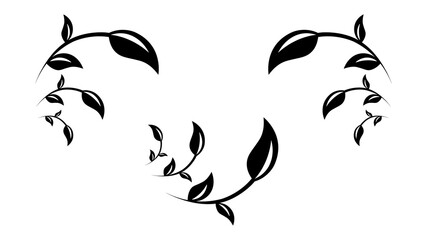 leaf logo vector illustration template design