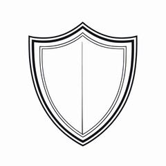 Classic Heraldic Shield Design Emblem Graphic