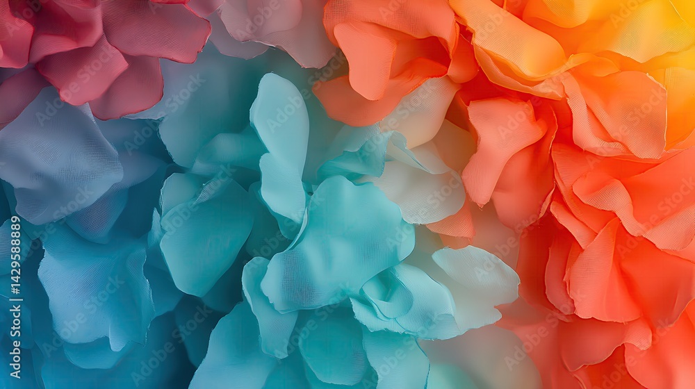 Poster abstract colorful background with organic wave pattern