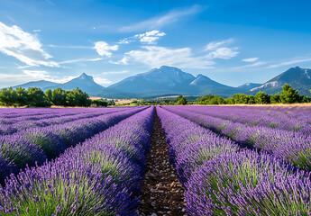 Obraz premium Lavender fields in Provence, France.