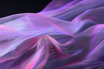 Obraz premium cyberpunk fashion, metallic textures, cyberpunk neon, glitch design, edgy streetwear vibe create a futuristic fashion pattern