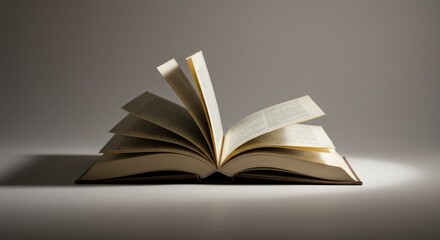 Open Book with Fanned Pages - Photos