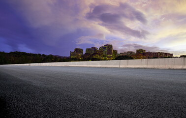 sunset city building road landscape outdoor nature cityscape travel
