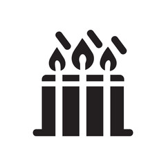 Birthday Cake icon or logo isolated sign symbol vector illustration - Collection of high quality black style vector icons