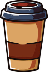 cup of coffee with lid icon