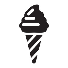 Ice Cream icon or logo isolated sign symbol vector illustration - Collection of high quality black style vector icons