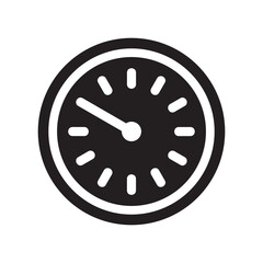 Clock icon or logo isolated sign symbol vector illustration - Collection of high quality black style vector icons
