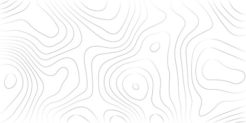 Fototapeta premium Geography landscape Topo contour map on white background, Topographic contour lines. Seamless pattern with lines Topographic map. Geographic mountain relief diagram line wave carve pattern. 