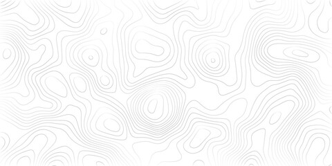 Geography landscape Topo contour map on white background, Topographic contour lines. Seamless pattern with lines Topographic map. Geographic mountain relief diagram line wave carve pattern. 