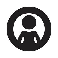 User icon or logo isolated sign symbol vector illustration - Collection of high quality black style vector icons